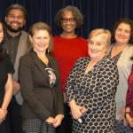 School Board stand together for a photo